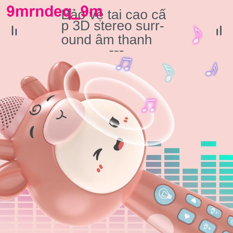micro trẻ em karaoke không dây Bluetooth K song âm thanh tích hợp máy kể chuyện đồ chơi giáo dục sớm