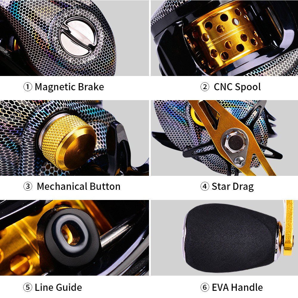 Máy Câu Cá 18 + 1BB 7.2: 1 Chất Lượng Cao Pesca S2