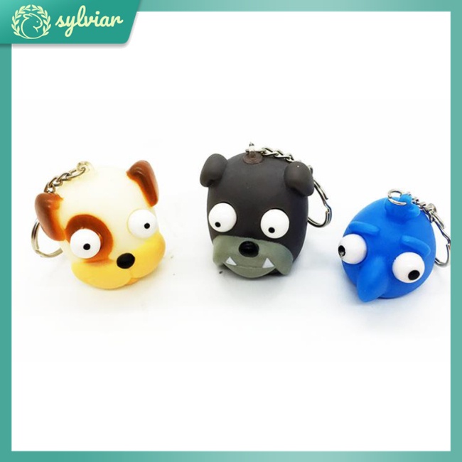 Móc Khóa Hình Búp Bê Mắt Sáng Tạo Giảm Căng Thẳng