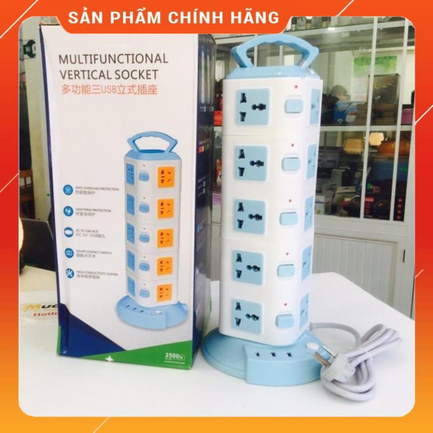 Ổ Điện Đa Năng 5 Tầng 20 ổ cắm 3 Cổng USB