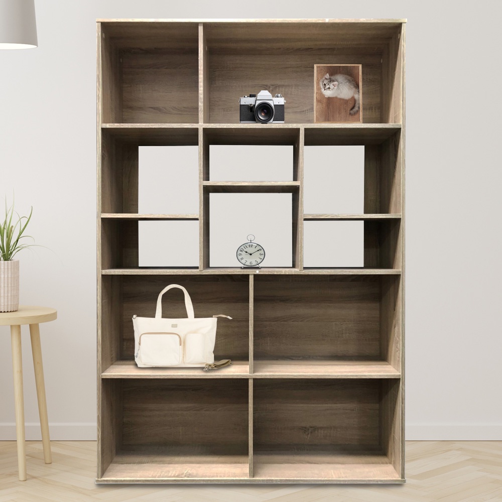 HomeBase ME LIVING Kệ đa năng bằng gỗ ép Thái Lan SUPRA W120XD30XH180cm màu gỗ sồi