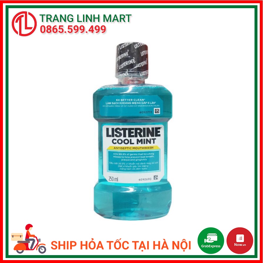 Nước Súc Miệng LISTERINE COOLMIN chai 250ml