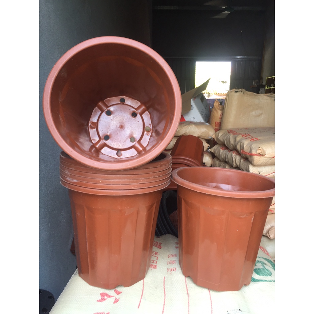 5 CHẬU NHỰA TRỒNG CÂY MÃ #E350 (BẠT PHỦ ĐẤT CHỐNG CỎ MỌC, BẦU KHAY TÚI ƯƠM...)