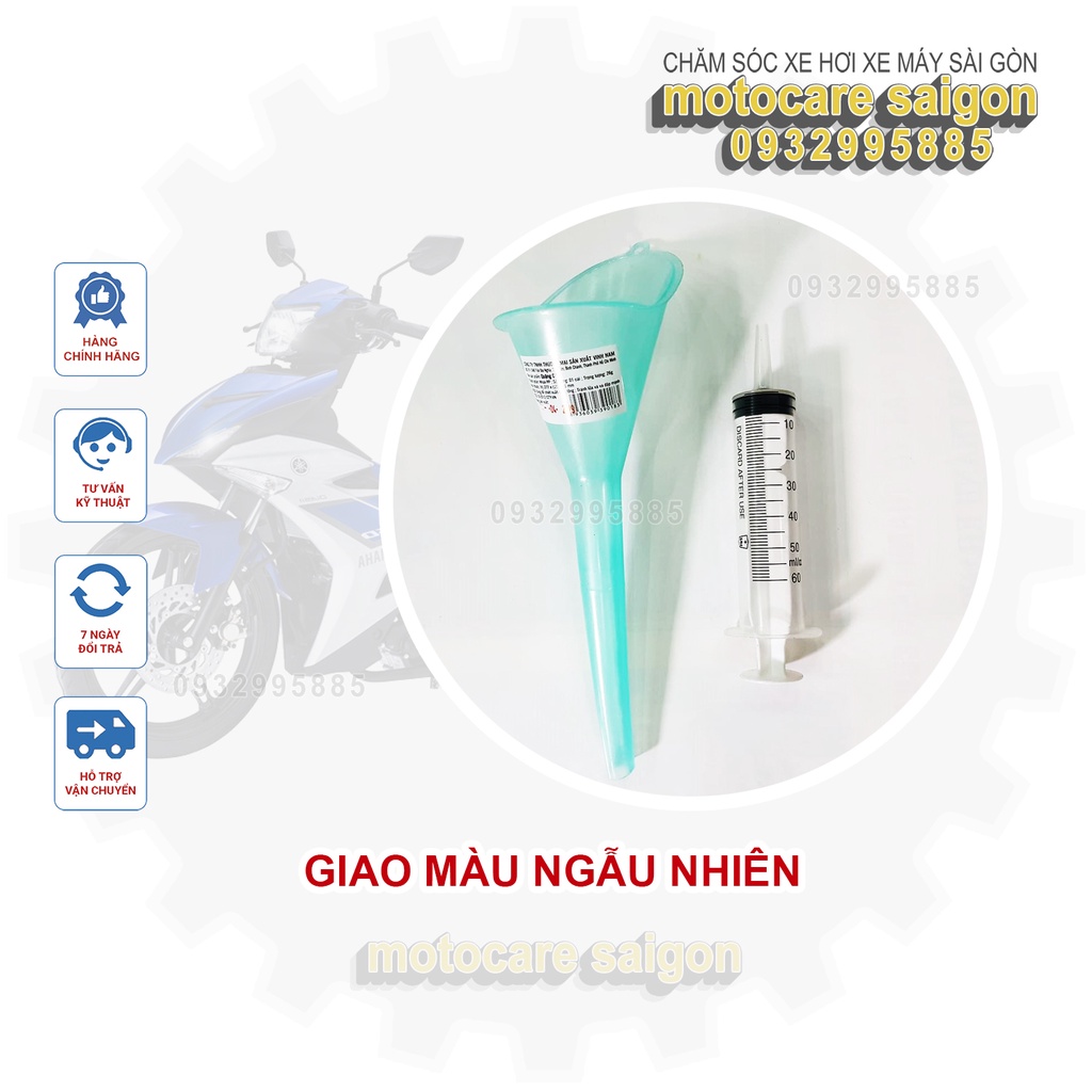 Phễu Quặng Thay Nhớt Ống Xi Lanh 60ML Bơm Nhớt Lap