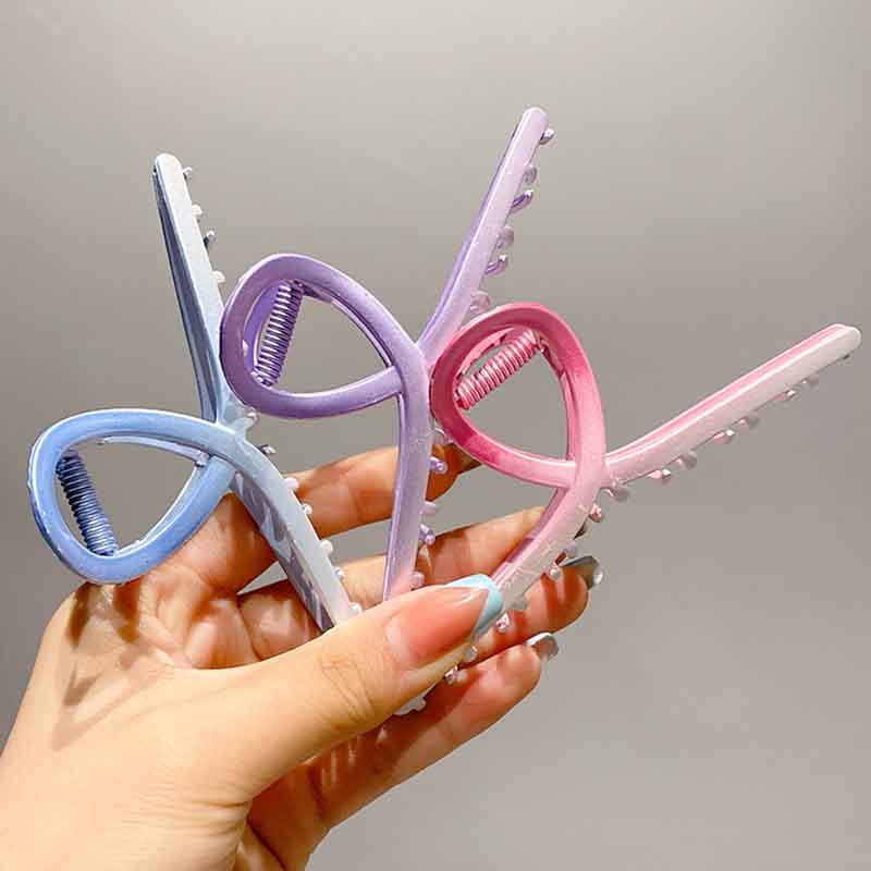 Kẹp Tóc Hình Đầu Cá Mập Hai Màu Phong Cách Hàn Quốc