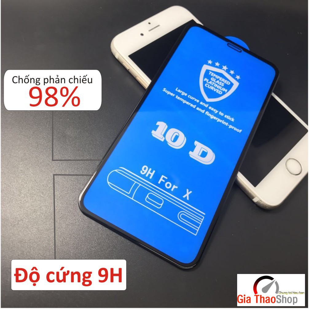 Kính Cường Lực 10D Iphone Full Màn Cho Iphone 6/6S Plus/7/7plus/8/8plus/X/Xs Max - Hàng Đẹp