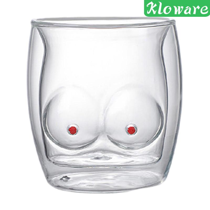 Ly Uống Sữa Thiết Kế Hình Ngực Sáng Tạo Làm Quà Valentine