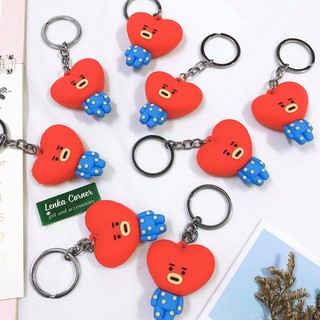 Móc khóa BTS 21 cao su đặc, móc khoá nhân vật