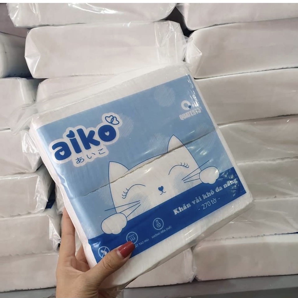 Khăn khô đa năng cho Mẹ và bé 300gr AIKO