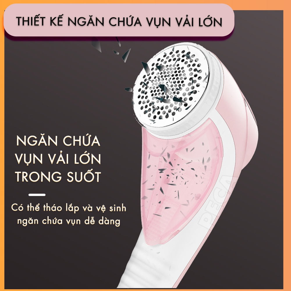 Máy cắt lông xù quần áo không dây Kemei KM-1905 không dây công suất 9W mạnh mẽ cắt lông xù vải nệm - Hàng chính hãng