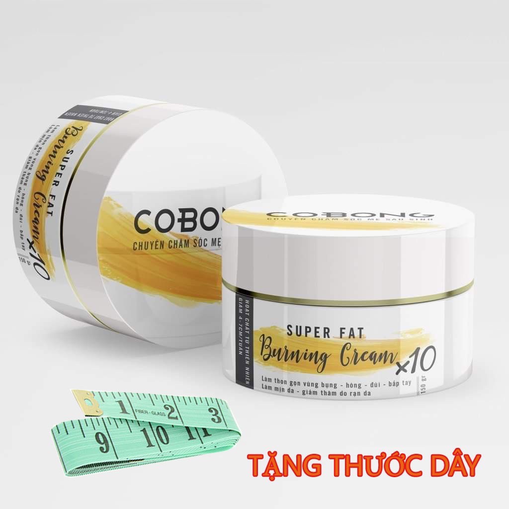 Kem tan mỡ Cô Bông (250g) giúp giảm mỡ bụng tặng thước dây