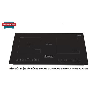 Bếp đôi điện từ hồng ngoại sunhouse mmb9100vn