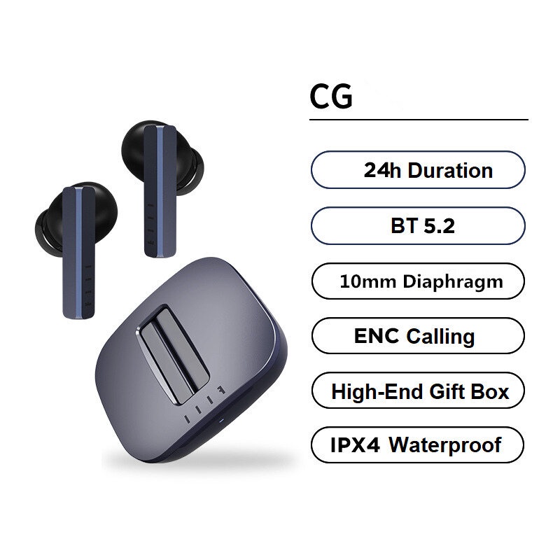 Tai nghe True Wireless FIIL CG-Bluetooth 5.2, Micro kép giảm tiếng ồn,chống nước IPX4