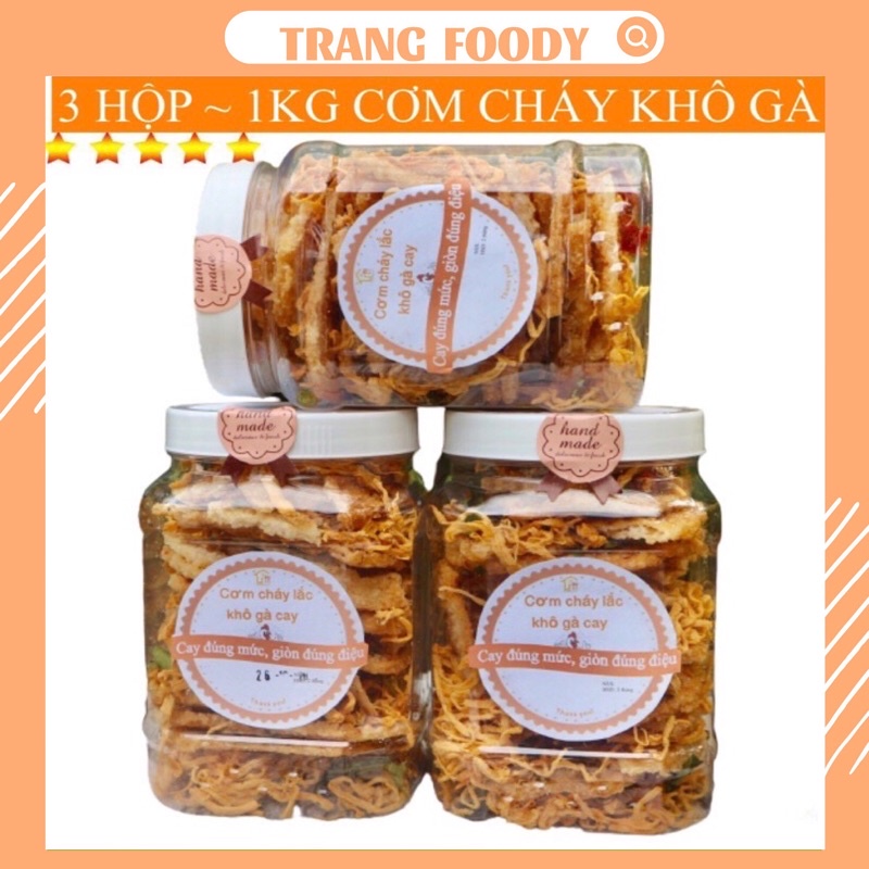 Combo 3 hũ cơm cháy lắc khô gà