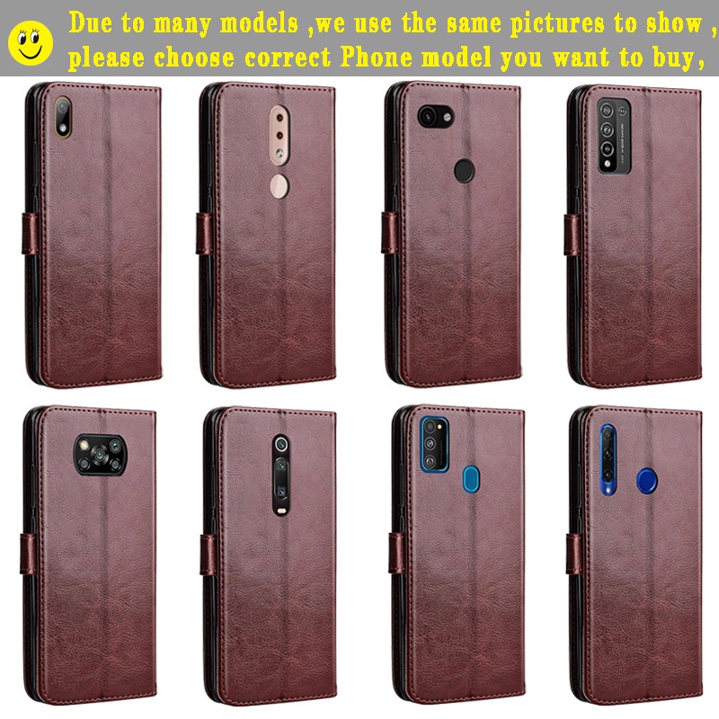 Wallet Flip Case for Itel S16 Pro S31 S32 P36 Pro S11 S12 S13 S15 Cover Magnetic Leather Stand Phone Protective Bag