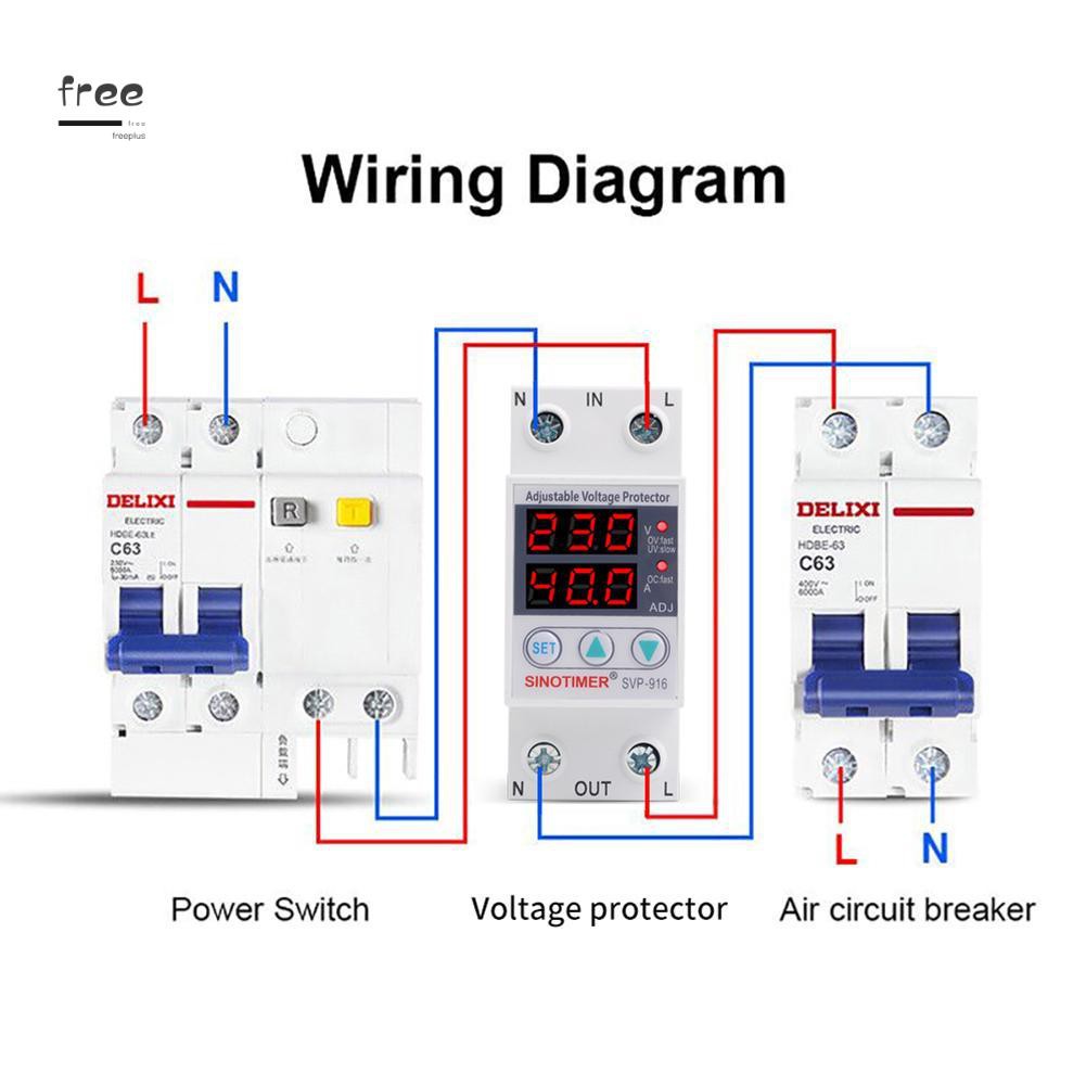 Rơ Le Điện Áp Svp-916 Bảo Vệ Mạch Điện