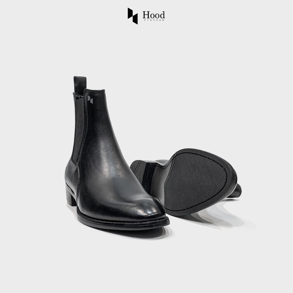 Giày Chelsea Boot Classic - Da bò nguyên tấm - Đế phíp gỗ - Bảo hành 12 tháng Hood HoodVN