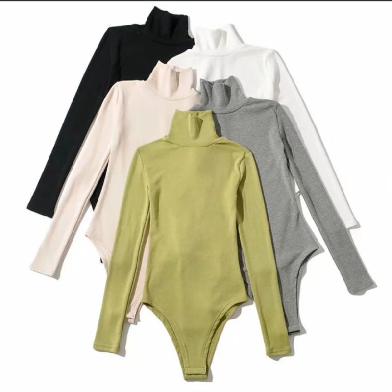 Áo Bodysuit Cổ Lọ Tay Dài Thun Borip Dành Cho Nữ Sexy TTKXA0133