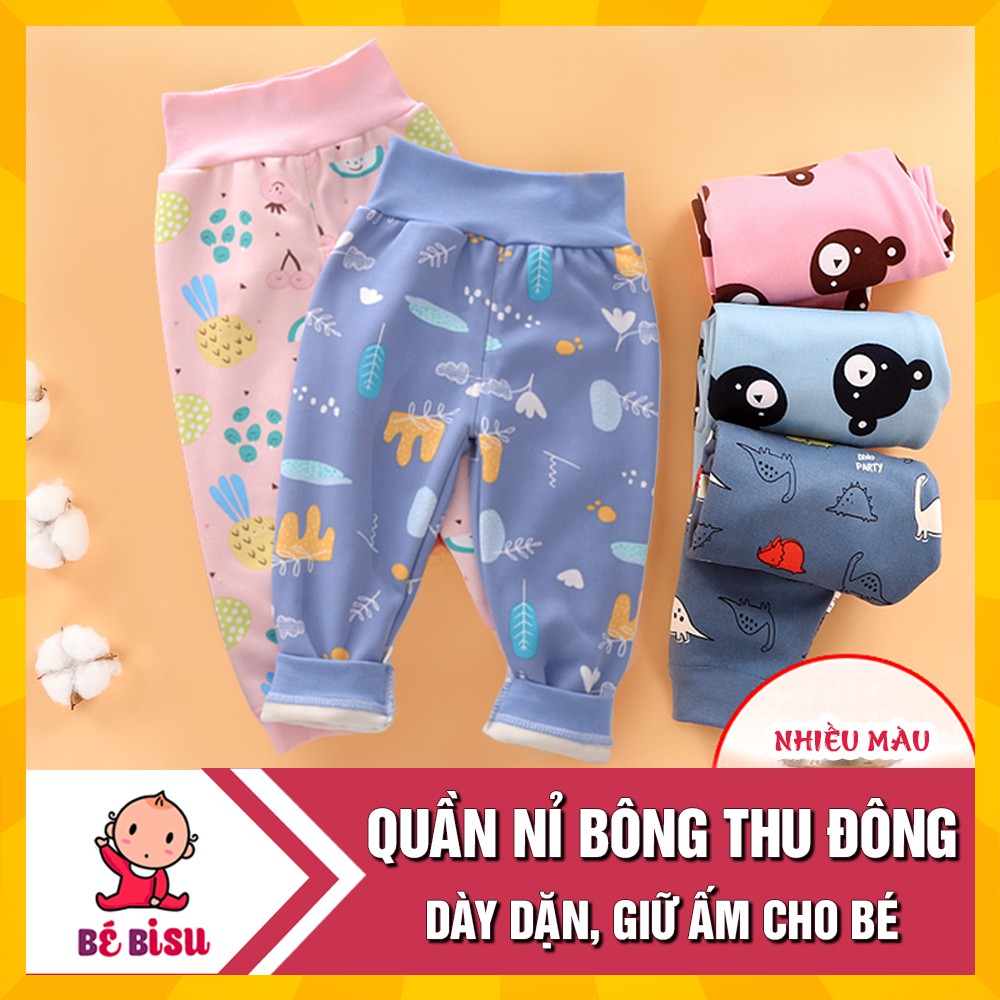 QUẦN nỉ bông thu đông cho bé trai, bé gái (4-15kg)