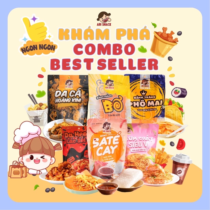 [SẴN SLL][FREE SHIP đơn 50k] COMBO BEST SELLER 6 BỊCH TẶNG 1 MÓC KHOÁ CUTE