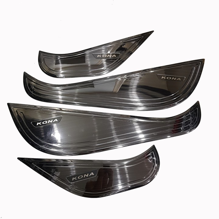 Bô 4 ốp tapli cửa xe KONA 2018 2019 2020 2021 2022  tặng kèm cuộn keo 3.M