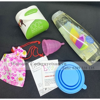 Cốc nguyệt san Evacup và gel vệ sinh cốc