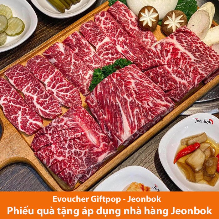 Hà Nội  Phiếu quà tặng trị giá 1.000.000 VND sử dụng tại nhà hàng JEONBOK