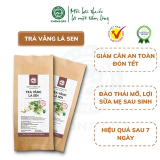 Trà vằng lá sen giảm cân cấp tốc THÔNG CÁT Trà thảo mộc túi lọc giảm mỡ bụng, tan mỡ đùi, lợi sữa cho mẹ sau sinh