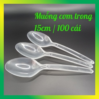 [Bịch 80] Muỗng nhựa trong