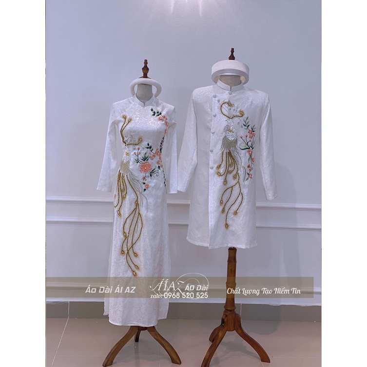 Áo Dài Cặp Cô Dâu Chú Rể Cưới Hỏi AZ003