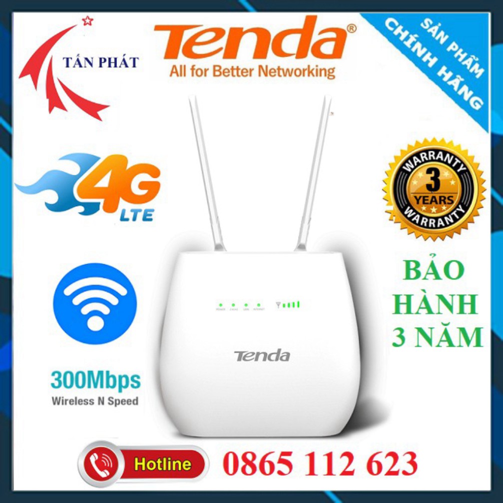 BỘ PHÁT WIFI SIÊU KHỎE 4G / 3G LTE - TENDA 4G03  - MIXIE - 3 CỔNG LAN, 4 ANTEN, Xe Khách, Lắp Camera | BigBuy360 - bigbuy360.vn