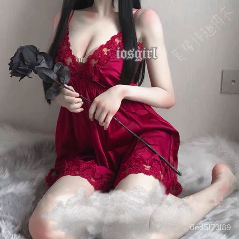 Đồ Lót Nữ Sexy Nóng SâuVCơ Thể Ren Váy Cặp Vợ Chồng Sống Phù Hợp Với Bộ Đồ Ngủ Nữ