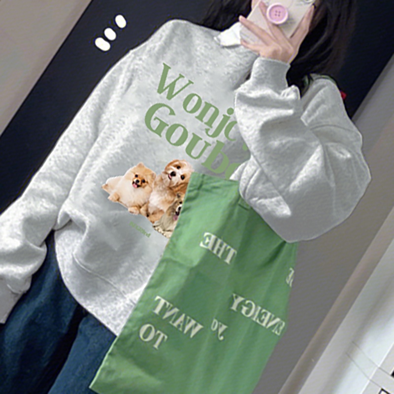 NRVP Áo Thun Tay Dài Oversize In Họa Tiết Phong Cách Hàn Quốc Thời Trang Cho Nam Và Nữ