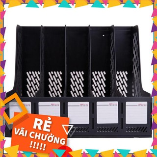 Giá tài liệu Deli, 5 ngăn đứng Ghi xám - Deli E9838