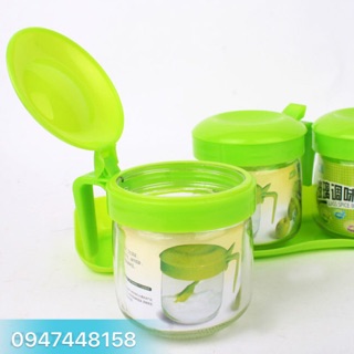 Bộ 3 lọ thuỷ tinh đựng gia vị