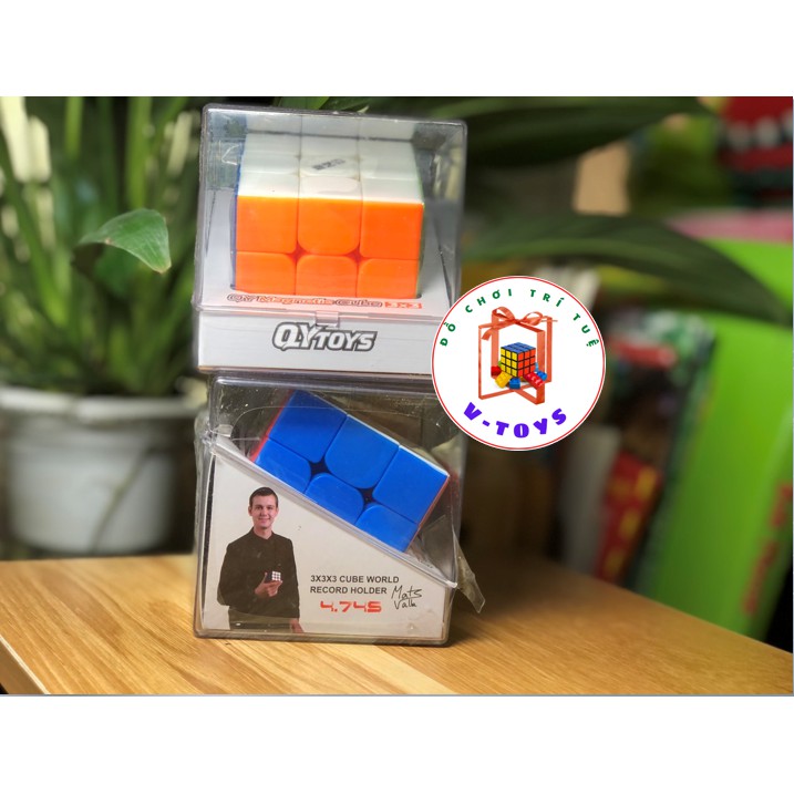 Rubik 3x3 Nam Châm QiYi MS Magnetic Stickerless Rubik 3 Tầng Tặng Kèm 1 Đế Moyu