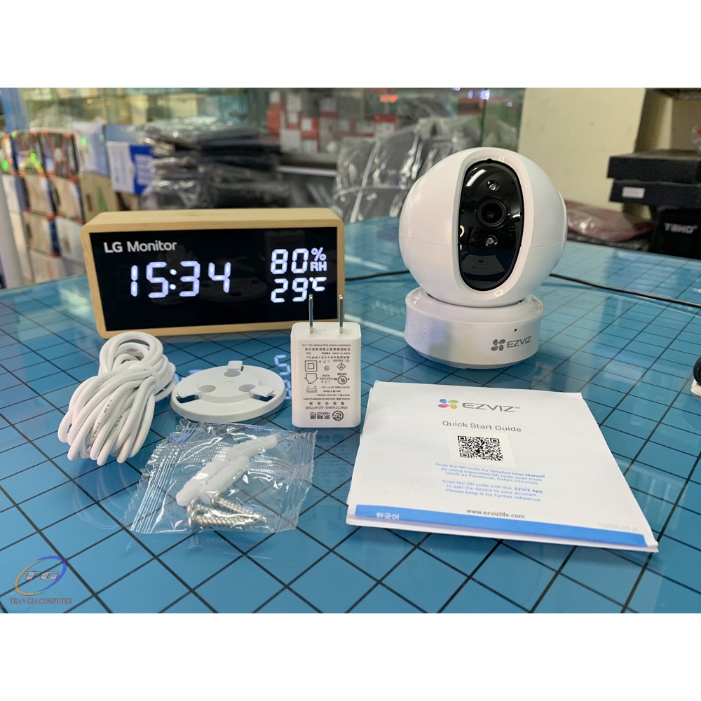 [Mã ELMS4 giảm 7% đơn 500K] Camera IP không dây EZVIZ C6CN H.265 (A0-3H2WF) 2.0 Megapixel