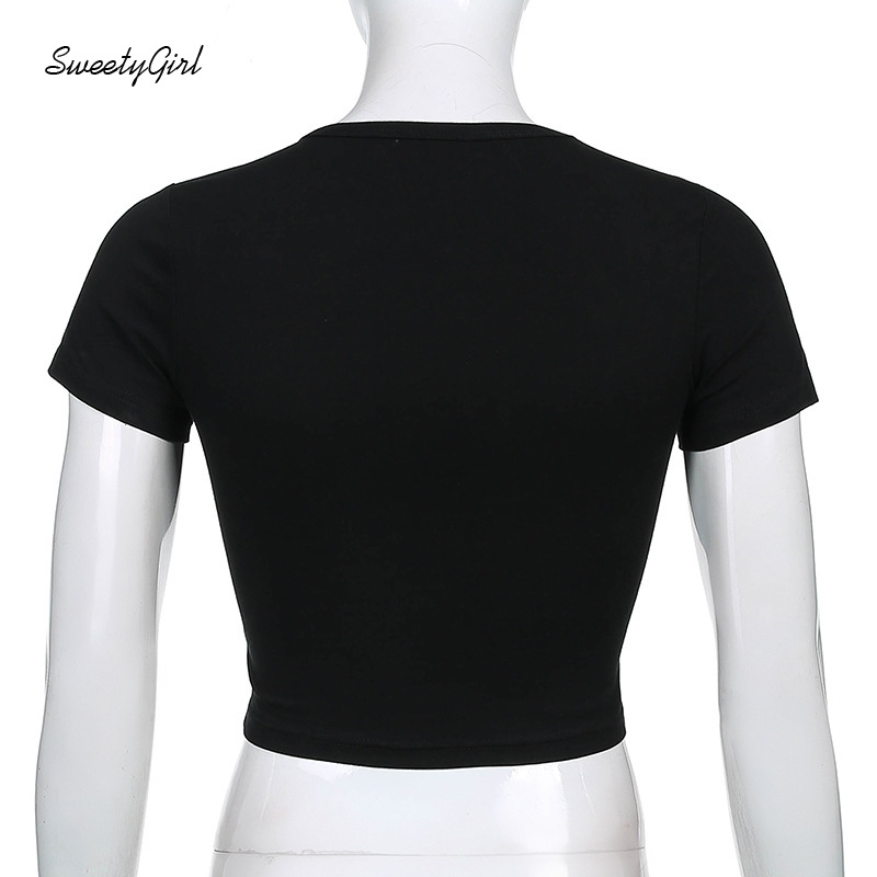 Áo thun nữ ngắn tay cổ tròn thời trang