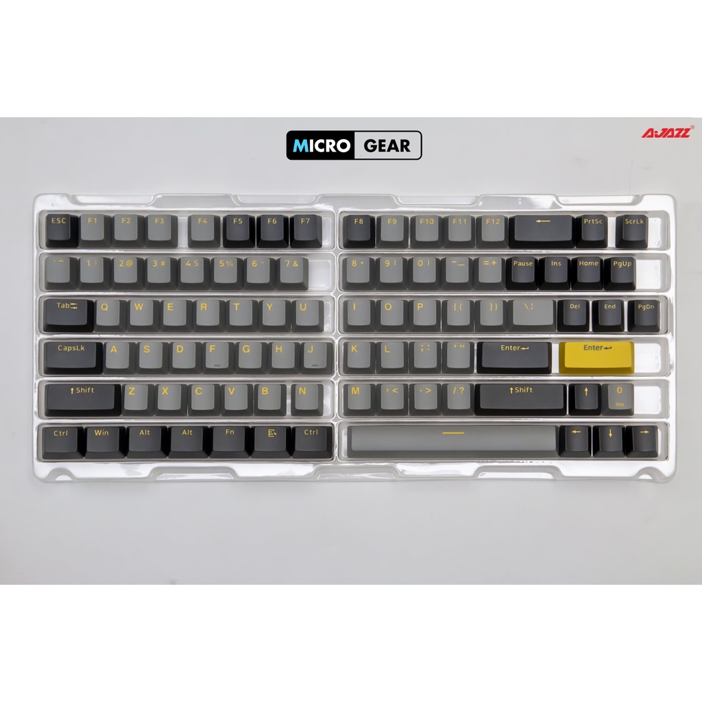 Bộ Keycap AJAZZ Black - Yellow 166 phím