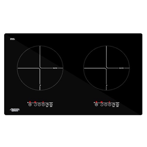 Bếp từ Munchen M50 Max - Bếp từ âm 2 vùng nấu, Kích thước 710x435mm, Tiết kiệm điện A+