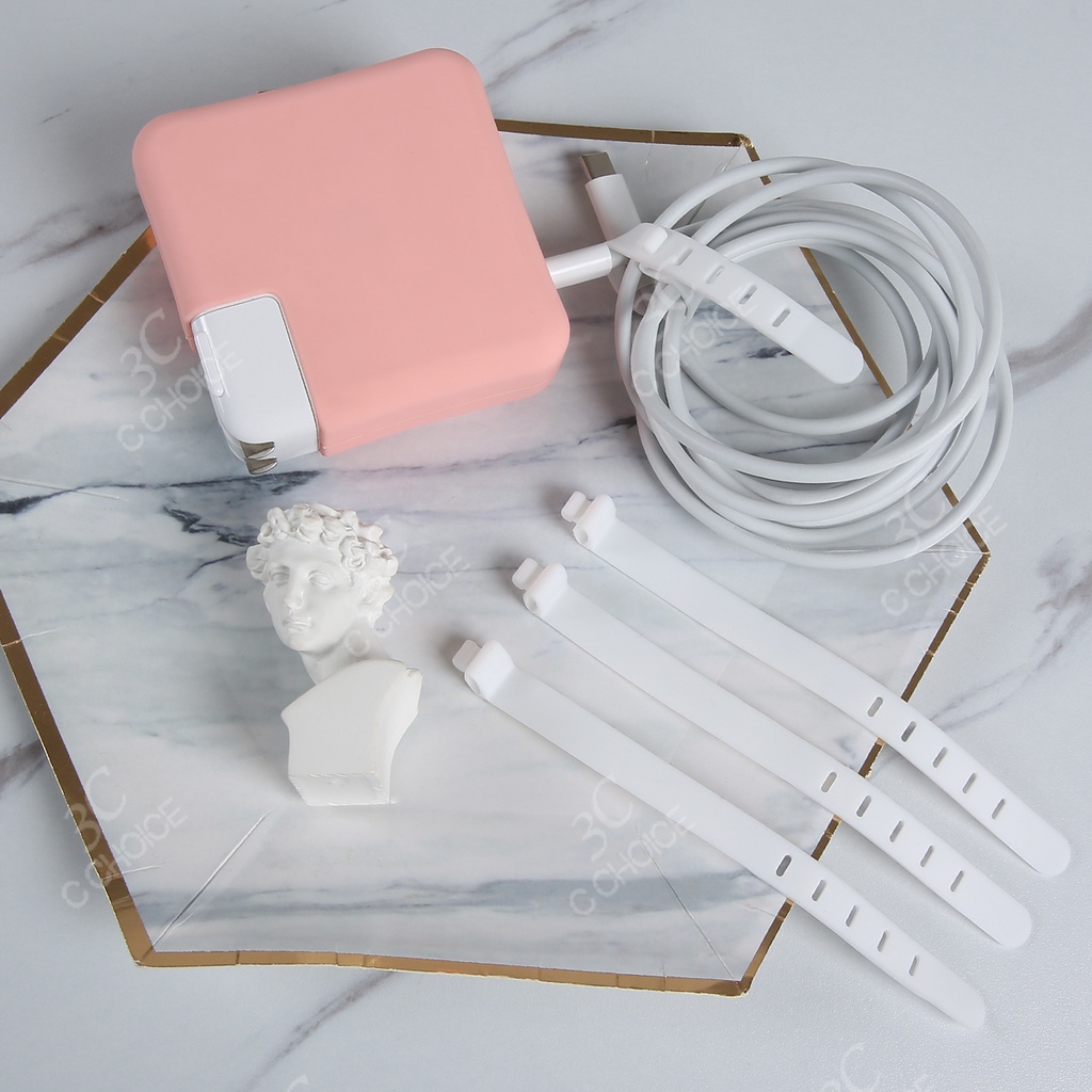 Dây silicon quấn dây cáp tai nghe nhiều màu sắc kích thước 13CM/7CM