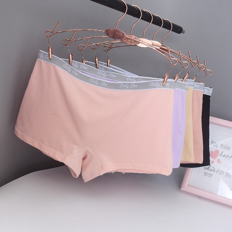 Quần Lót Boxer Cotton Lưng Vừa Size Lớn Thoải Mái Dành Cho Nữ