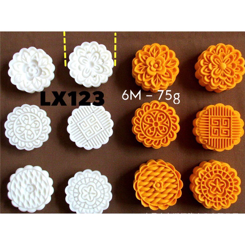 Khuôn trung thu Mặt lưới 75g - LX123