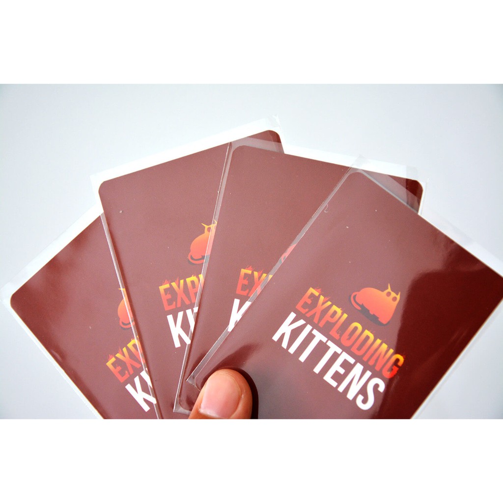 Sleeves Bọc Bài Mèo Nổ Exploding Kittens 6.4 x 9 cm (100 bọc/xấp)