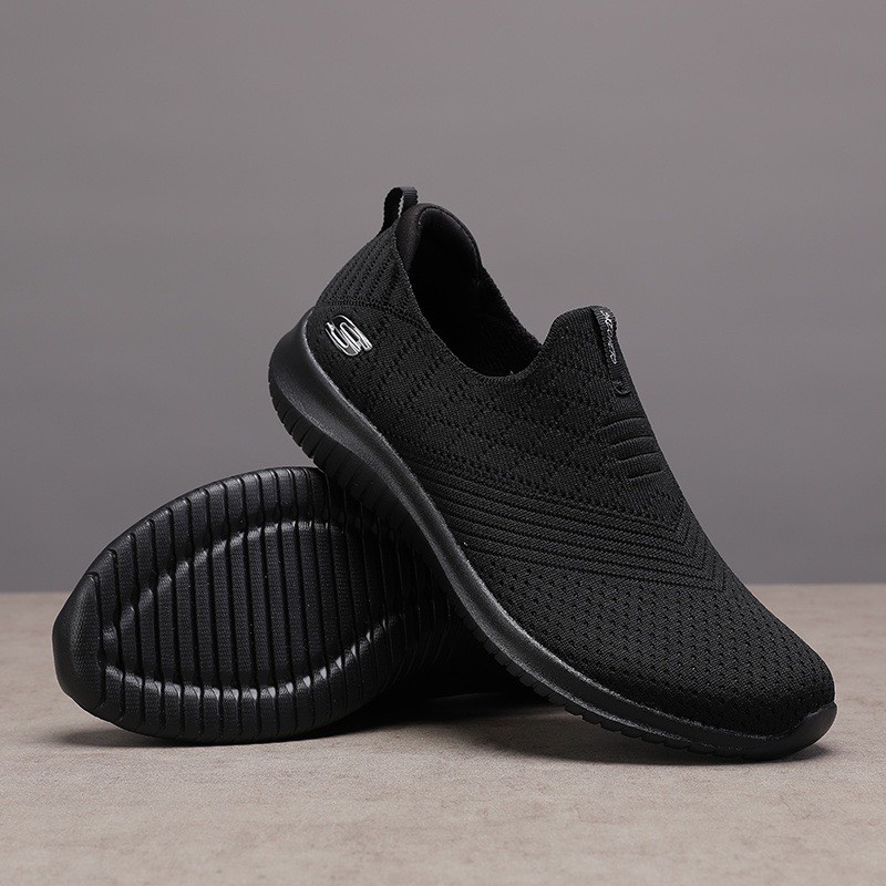 giày thể thao skechers ultra flex 3.0 màu đen cho nữ xỏ chân