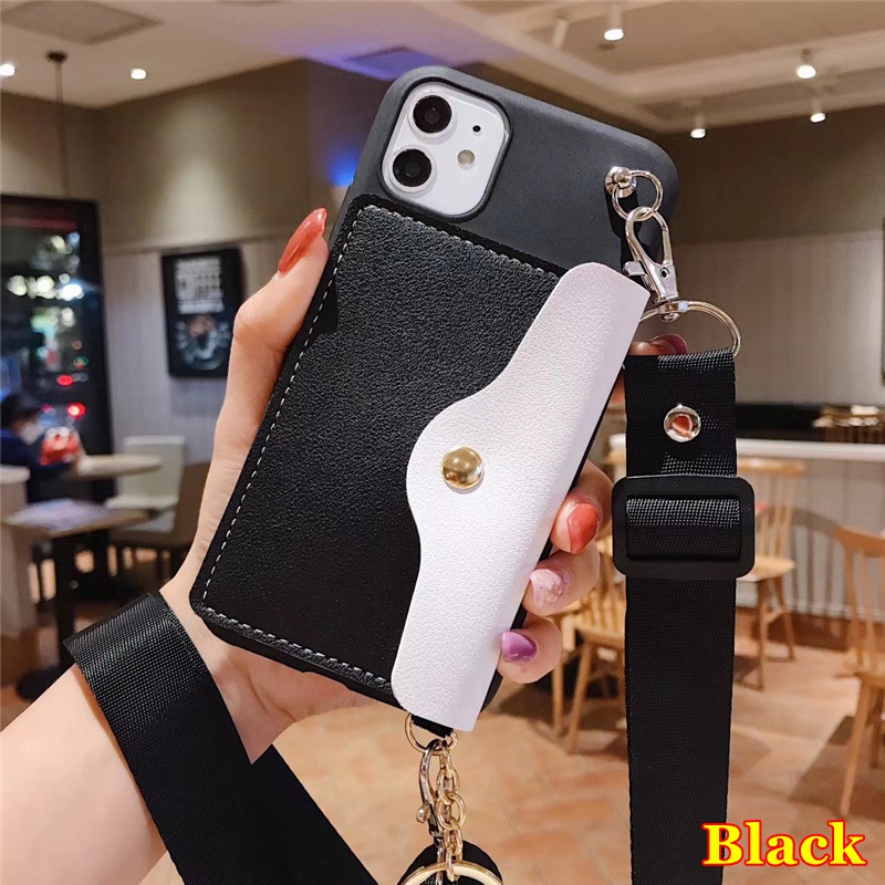 Ốp điện thoại kèm ví và dây đeo chéo cho samsung galaxy a50 a50s a30s a30 a20 a70 a71 a51 a10 m10 hd36