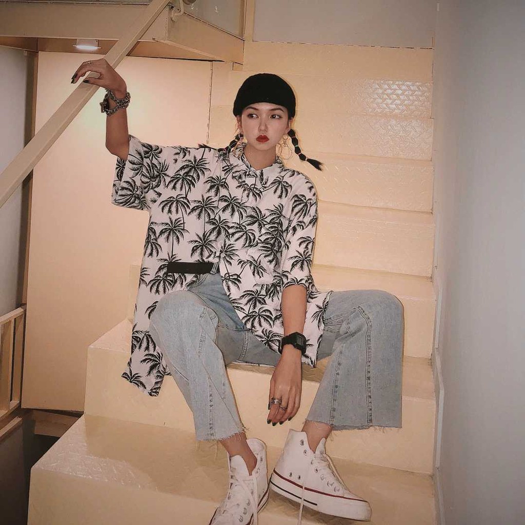 SƠ MI HOA LÁ ĐI BIỂN NHÓM LỚP, SƠ MI HOẠ TIẾT HAWAIL | BigBuy360 - bigbuy360.vn