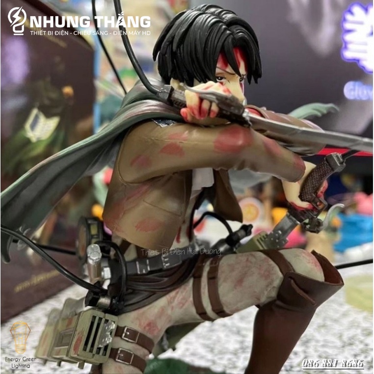 Mô Hình Nhân Vật Levi Ackerman - Trong Phim Attack On Titan - Cao 18cm - Trang Trí Bàn Làm Việc