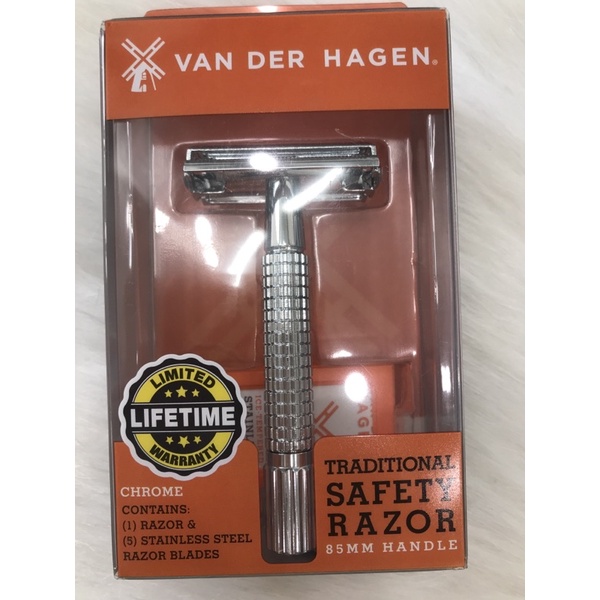 Dao cạo râu Van Der Hagen Traditional Safety Razor - 85mm - mỹ