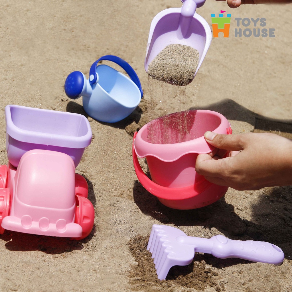 Đồ chơi xúc cát - đi biển - chơ.i tắm cho bé - Toyshouse 035 (GIAO MÀU NGẪU NHIÊN)
